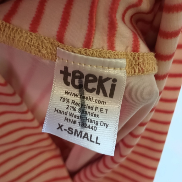 teeki Boutique Red Striped Leggings with Sheriff Star - Picture 6 of 7